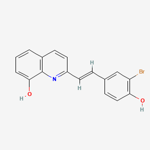 2-[(E)-2-(3-bromo-4-hydroxyphenyl)vinyl]quinolin-8-ol