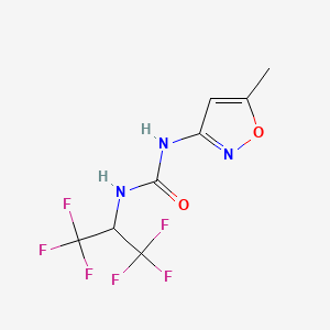 1-(1,1,1,3,3,3-Hexafluoropropan-2-yl)-3-(5-methyl-1,2-oxazol-3-yl)urea