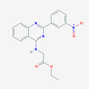 Ethyl 2-{[2-(3-nitrophenyl)quinazolin-4-YL]amino}acetate