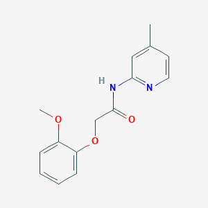 2-(2-methoxyphenoxy)-N-(4-methylpyridin-2-yl)acetamide