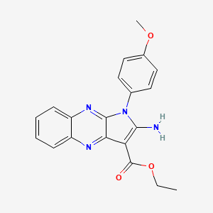 ethyl 2-amino-1-(4-methoxyphenyl)-1H-pyrrolo[2,3-b]quinoxaline-3-carboxylate