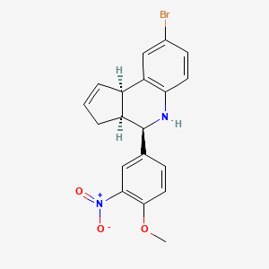 (3aS,4R,9bR)-8-bromo-4-(4-methoxy-3-nitrophenyl)-3a,4,5,9b-tetrahydro-3H-cyclopenta[c]quinoline