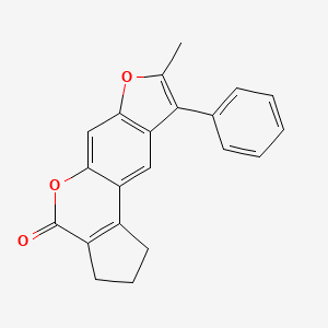 8-methyl-9-phenyl-2,3-dihydrocyclopenta[c]furo[3,2-g]chromen-4(1H)-one