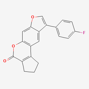 9-(4-fluorophenyl)-2,3-dihydrocyclopenta[c]furo[3,2-g]chromen-4(1H)-one