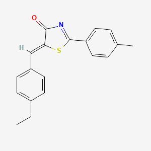 (5Z)-5-(4-ethylbenzylidene)-2-(4-methylphenyl)-1,3-thiazol-4(5H)-one