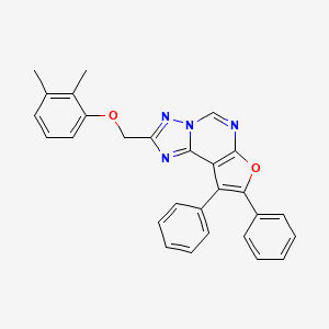 2-[(2,3-Dimethylphenoxy)methyl]-8,9-diphenylfuro[3,2-e][1,2,4]triazolo[1,5-c]pyrimidine