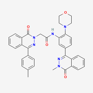 N-[5-(3-methyl-4-oxo-3,4-dihydrophthalazin-1-yl)-2-(morpholin-4-yl)phenyl]-2-[4-(4-methylphenyl)-1-oxophthalazin-2(1H)-yl]acetamide