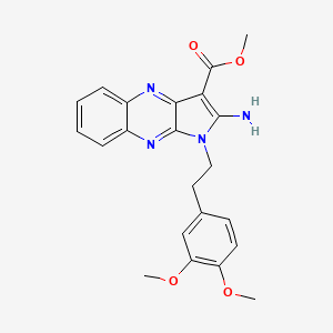 methyl 2-amino-1-[2-(3,4-dimethoxyphenyl)ethyl]-1H-pyrrolo[2,3-b]quinoxaline-3-carboxylate