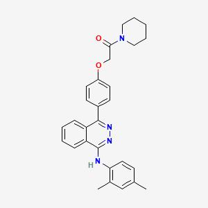 2-(4-{4-[(2,4-Dimethylphenyl)amino]phthalazin-1-yl}phenoxy)-1-(piperidin-1-yl)ethanone