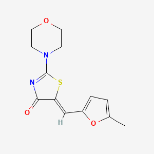 (5Z)-5-[(5-methylfuran-2-yl)methylidene]-2-(morpholin-4-yl)-1,3-thiazol-4(5H)-one