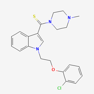 {1-[2-(2-chlorophenoxy)ethyl]-1H-indol-3-yl}(4-methylpiperazin-1-yl)methanethione