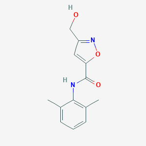 molecular formula C13H16N2O3 B116089 N-(2,6-dimethylphenyl)-3-(hydroxymethyl)-1,2-oxazole-5-carboxamide CAS No. 145441-10-7