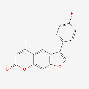 3-(4-fluorophenyl)-5-methyl-7H-furo[3,2-g]chromen-7-one