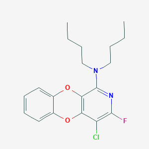 N,N-dibutyl-4-chloro-3-fluoro[1,4]benzodioxino[2,3-c]pyridin-1-amine