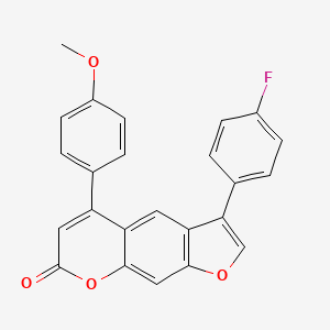 3-(4-fluorophenyl)-5-(4-methoxyphenyl)-7H-furo[3,2-g]chromen-7-one