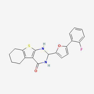 2-[5-(2-fluorophenyl)furan-2-yl]-2,3,5,6,7,8-hexahydro[1]benzothieno[2,3-d]pyrimidin-4(1H)-one