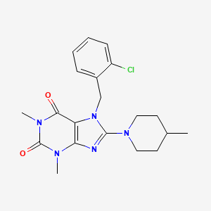 7-(2-chlorobenzyl)-1,3-dimethyl-8-(4-methylpiperidin-1-yl)-3,7-dihydro-1H-purine-2,6-dione