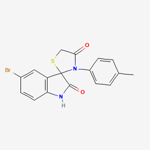 5-bromo-3'-(4-methylphenyl)-4'H-spiro[indole-3,2'-[1,3]thiazolidine]-2,4'(1H)-dione