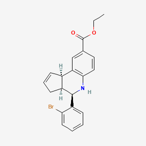 ethyl (3aS,4R,9bR)-4-(2-bromophenyl)-3a,4,5,9b-tetrahydro-3H-cyclopenta[c]quinoline-8-carboxylate