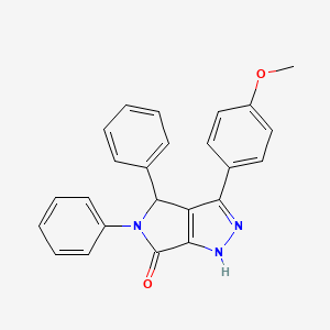 3-(4-methoxyphenyl)-4,5-diphenyl-4,5-dihydropyrrolo[3,4-c]pyrazol-6(2H)-one