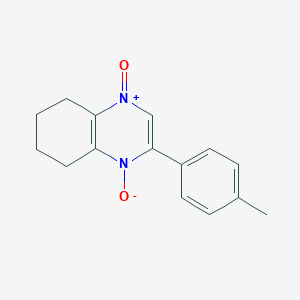 molecular formula C15H16N2O2 B11609082 2-(4-Methylphenyl)-5,6,7,8-tetrahydroquinoxaline 1,4-dioxide 