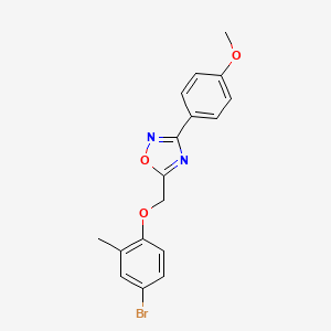 5-[(4-Bromo-2-methylphenoxy)methyl]-3-(4-methoxyphenyl)-1,2,4-oxadiazole