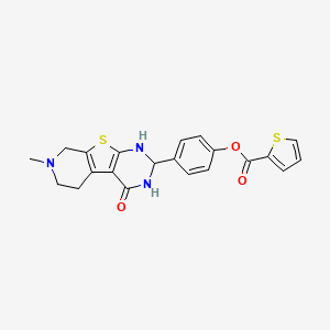 [4-(11-methyl-3-oxo-8-thia-4,6,11-triazatricyclo[7.4.0.02,7]trideca-1(9),2(7)-dien-5-yl)phenyl] thiophene-2-carboxylate