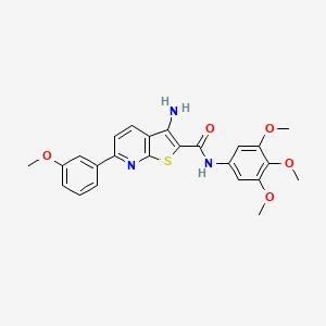 3-amino-6-(3-methoxyphenyl)-N-(3,4,5-trimethoxyphenyl)thieno[2,3-b]pyridine-2-carboxamide