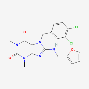 7-(3,4-dichlorobenzyl)-8-[(furan-2-ylmethyl)amino]-1,3-dimethyl-3,7-dihydro-1H-purine-2,6-dione