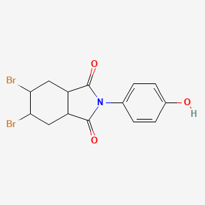 5,6-dibromo-2-(4-hydroxyphenyl)hexahydro-1H-isoindole-1,3(2H)-dione