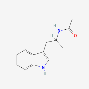 molecular formula C13H16N2O B11609251 N-[1-(1H-indol-3-yl)propan-2-yl]acetamide 