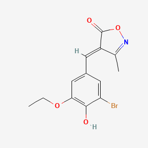 (4E)-4-(3-bromo-5-ethoxy-4-hydroxybenzylidene)-3-methylisoxazol-5(4H)-one