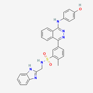 N-(1H-benzimidazol-2-ylmethyl)-5-{4-[(4-hydroxyphenyl)amino]phthalazin-1-yl}-2-methylbenzenesulfonamide