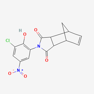 2-(3-chloro-2-hydroxy-5-nitrophenyl)-3a,4,7,7a-tetrahydro-1H-4,7-methanoisoindole-1,3(2H)-dione