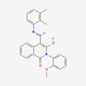 (4Z)-4-{[(2,3-dimethylphenyl)amino]methylidene}-2-(2-methoxyphenyl)isoquinoline-1,3(2H,4H)-dione