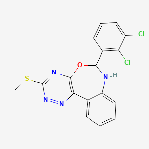 6-(2,3-Dichlorophenyl)-3-(methylsulfanyl)-6,7-dihydro[1,2,4]triazino[5,6-d][3,1]benzoxazepine