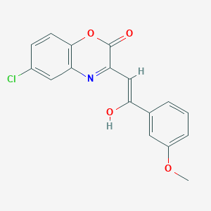 (3E)-6-chloro-3-[2-(3-methoxyphenyl)-2-oxoethylidene]-3,4-dihydro-2H-1,4-benzoxazin-2-one