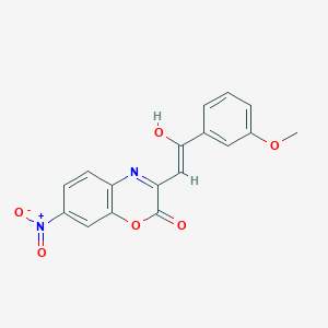 (3E)-3-[2-(3-methoxyphenyl)-2-oxoethylidene]-7-nitro-3,4-dihydro-2H-1,4-benzoxazin-2-one