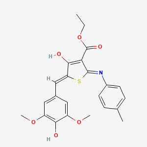 ethyl (5Z)-5-(4-hydroxy-3,5-dimethoxybenzylidene)-2-[(4-methylphenyl)amino]-4-oxo-4,5-dihydrothiophene-3-carboxylate