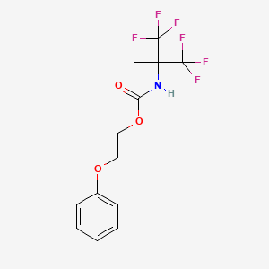 2-phenoxyethyl N-(1,1,1,3,3,3-hexafluoro-2-methylpropan-2-yl)carbamate