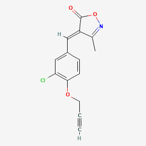 (4E)-4-[3-chloro-4-(prop-2-ynyloxy)benzylidene]-3-methylisoxazol-5(4H)-one