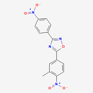 5-(3-Methyl-4-nitrophenyl)-3-(4-nitrophenyl)-1,2,4-oxadiazole