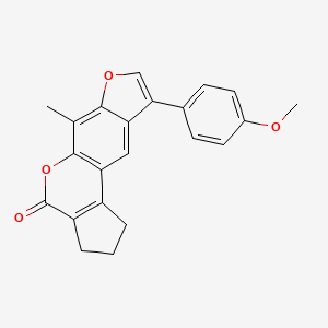 9-(4-methoxyphenyl)-6-methyl-2,3-dihydrocyclopenta[c]furo[3,2-g]chromen-4(1H)-one