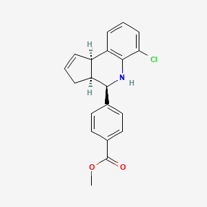 methyl 4-[(3aS,4R,9bR)-6-chloro-3a,4,5,9b-tetrahydro-3H-cyclopenta[c]quinolin-4-yl]benzoate