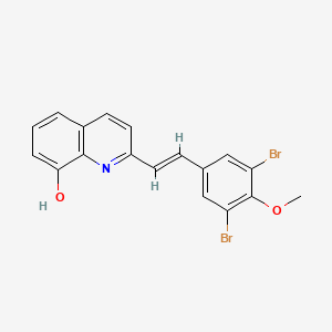 2-[(E)-2-(3,5-dibromo-4-methoxyphenyl)ethenyl]quinolin-8-ol