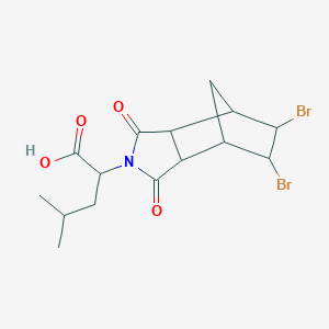 2-(5,6-dibromo-1,3-dioxooctahydro-2H-4,7-methanoisoindol-2-yl)-4-methylpentanoic acid