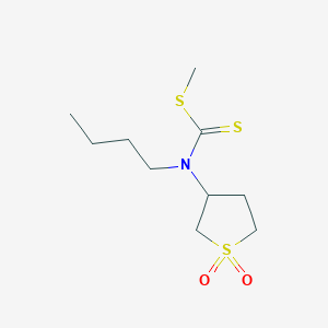 methyl N-butyl-N-(1,1-dioxothiolan-3-yl)carbamodithioate