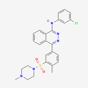 N-(3-chlorophenyl)-4-{4-methyl-3-[(4-methylpiperazin-1-yl)sulfonyl]phenyl}phthalazin-1-amine