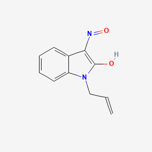 (3Z)-3-(hydroxyimino)-1-(prop-2-en-1-yl)-1,3-dihydro-2H-indol-2-one