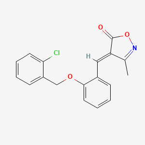 (4E)-4-{2-[(2-chlorobenzyl)oxy]benzylidene}-3-methyl-1,2-oxazol-5(4H)-one